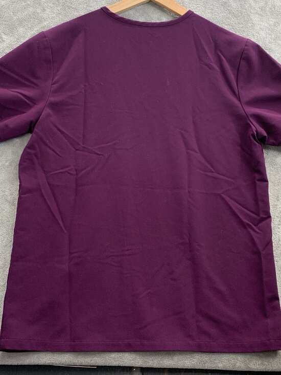 Figs Scrub Top Mens Medium Leon Two Pocket Deep Purple Style FM1500 Medical RN - Picture 7 of 7